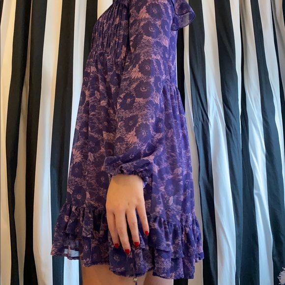 Free People These Dreams Mini Dress - Violet - S - Picture 2 of 2